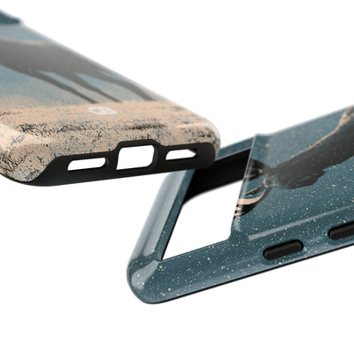 Nordic Boreal Moose · Tough Phone Case for Pixel ·  Blue