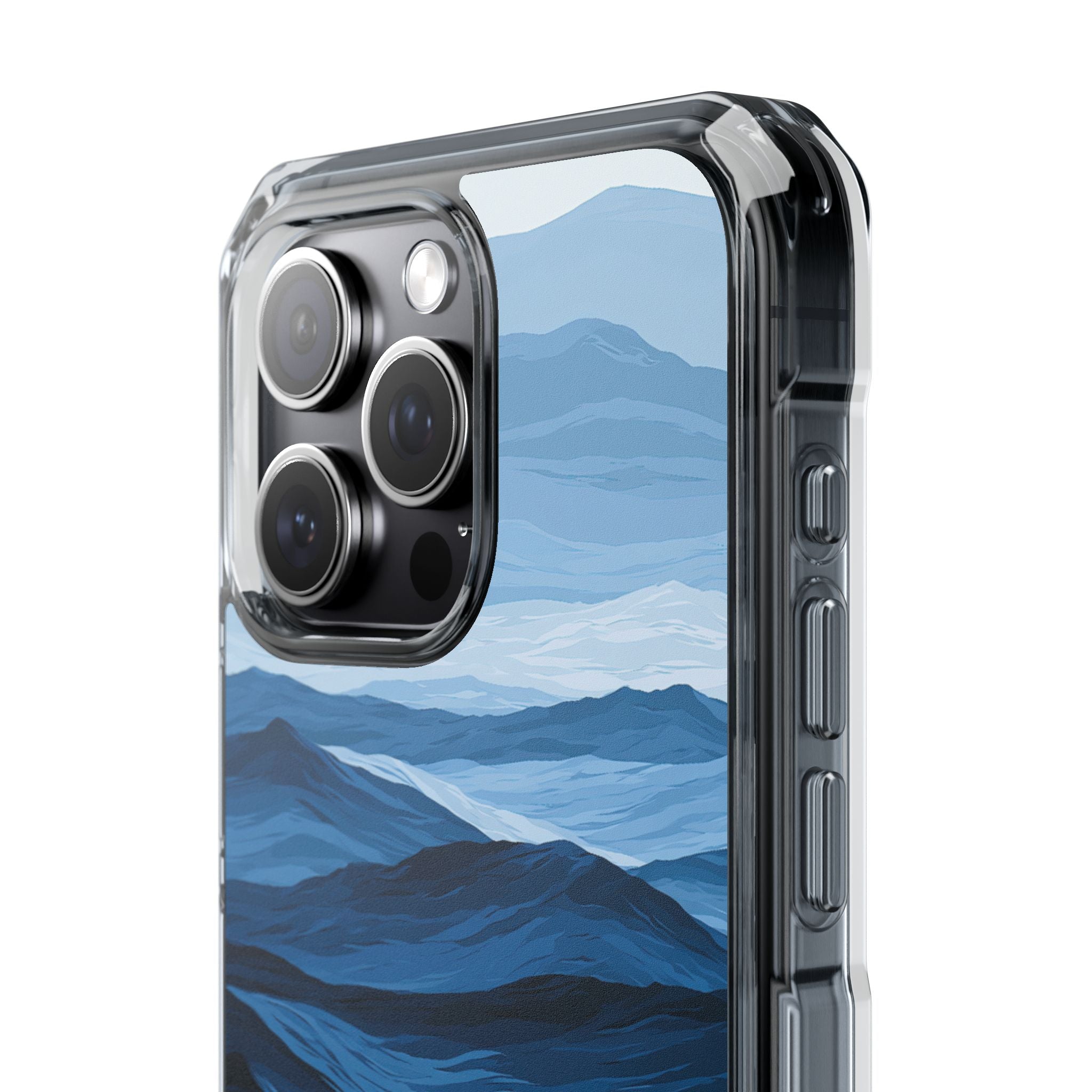 Blue Impact MagSafe Phone Case for iPhone - Cobalt Ridge Tides