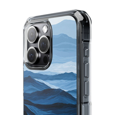 Blue Impact MagSafe Phone Case for iPhone - Cobalt Ridge Tides