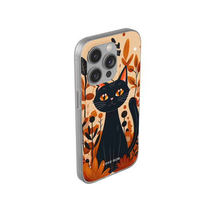 Schwarze Katze Glow iPhone 14 Pro Case - Soft