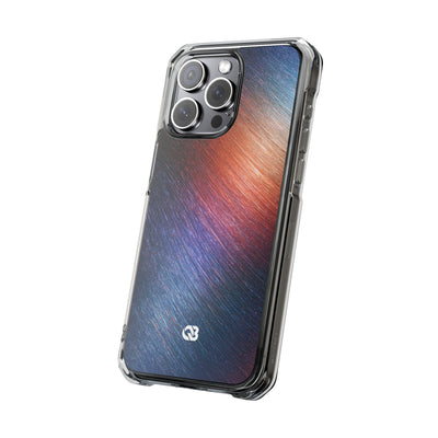 Radiant Energy Stream · Clear Impact Magnetic Phone Case for iPhone · Blue