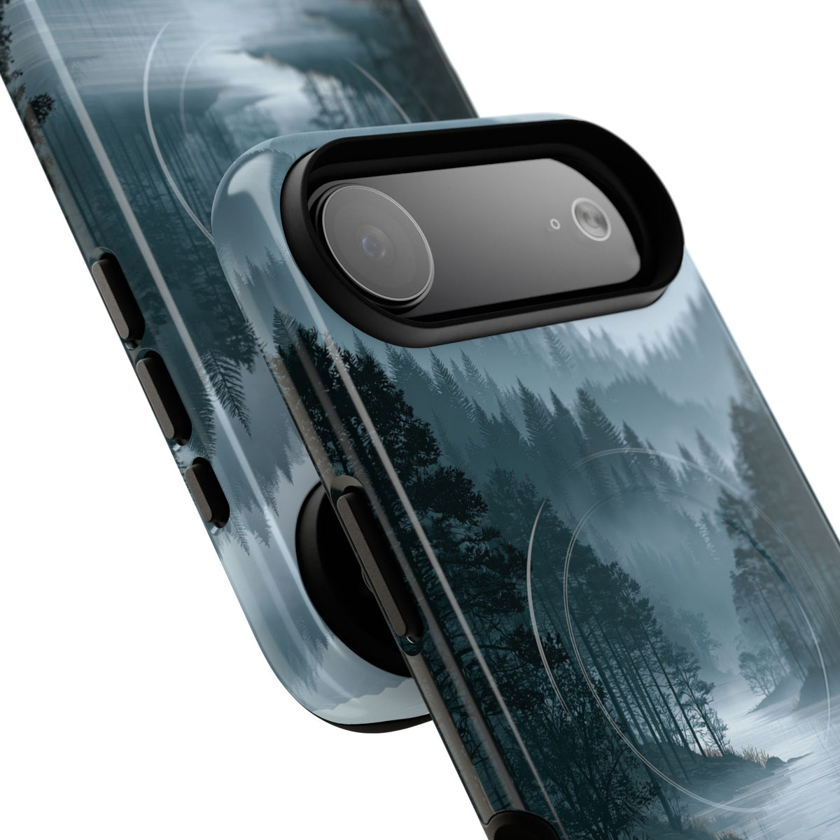 Silent Nordic Fjord · Tough 2.0 Magnetic Phone Case for iPhone · Blue