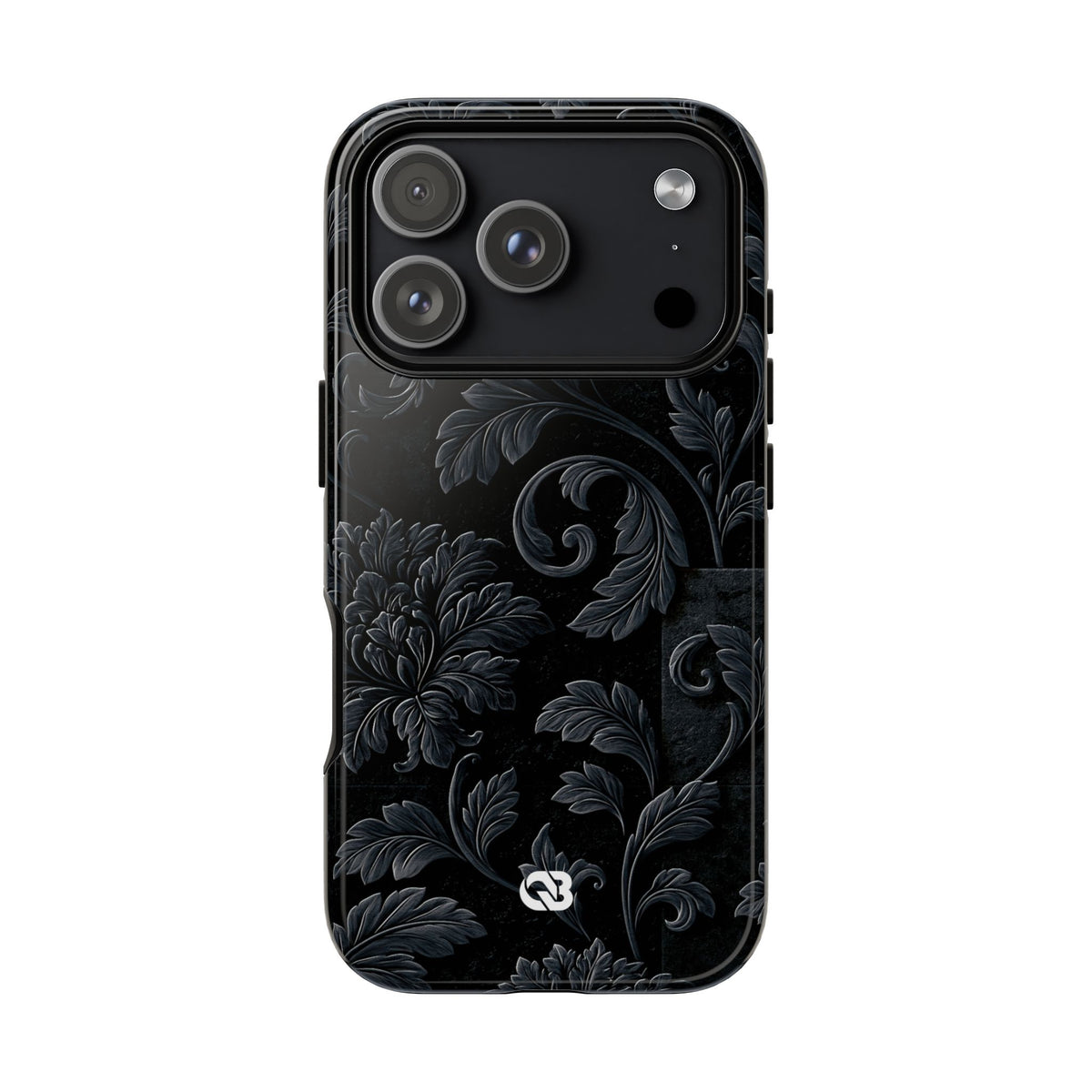 Obsidian Damask · Tough Phone Case for iPhone · Black