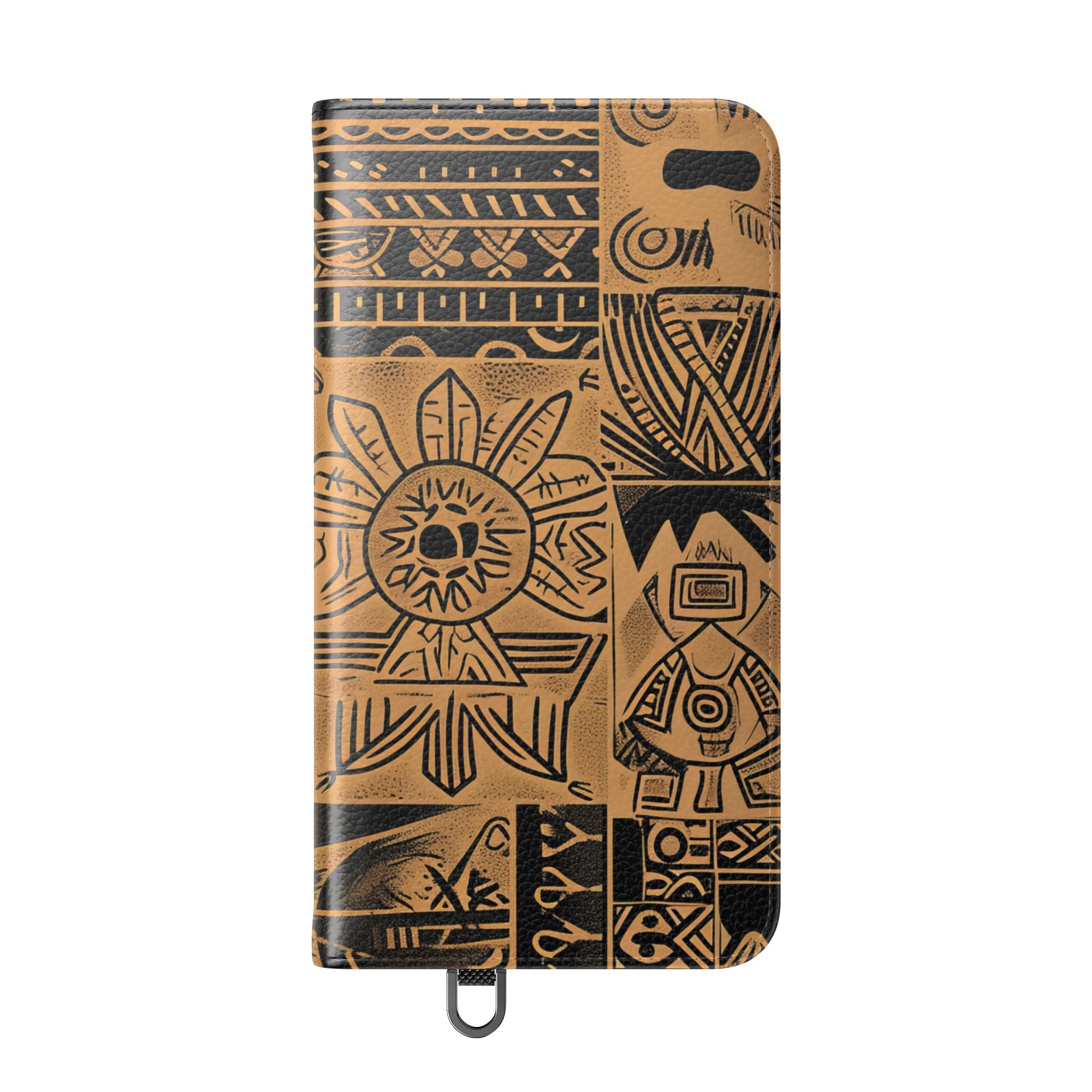Hemelse gezichten bruin - Samsung S24 Plus case - portemonnee