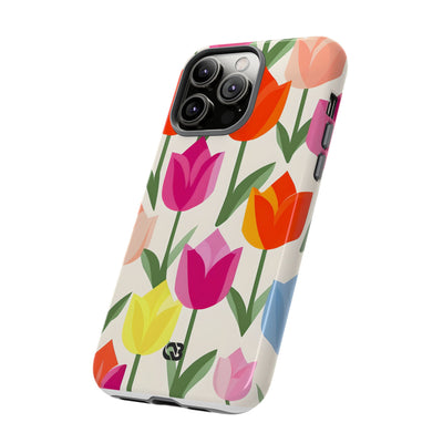 Vibrant Petal Grid · Tough Fundas para teléfono para iPhone