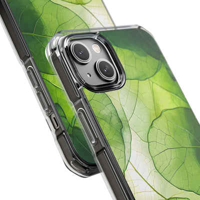 Emerald Leaf Veins · Impact Phone Case for iPhone · Magsafe