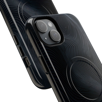 Black Tough 2.0 Magsafe Phone Case for iPhone - Obsidian Ridge Flux
