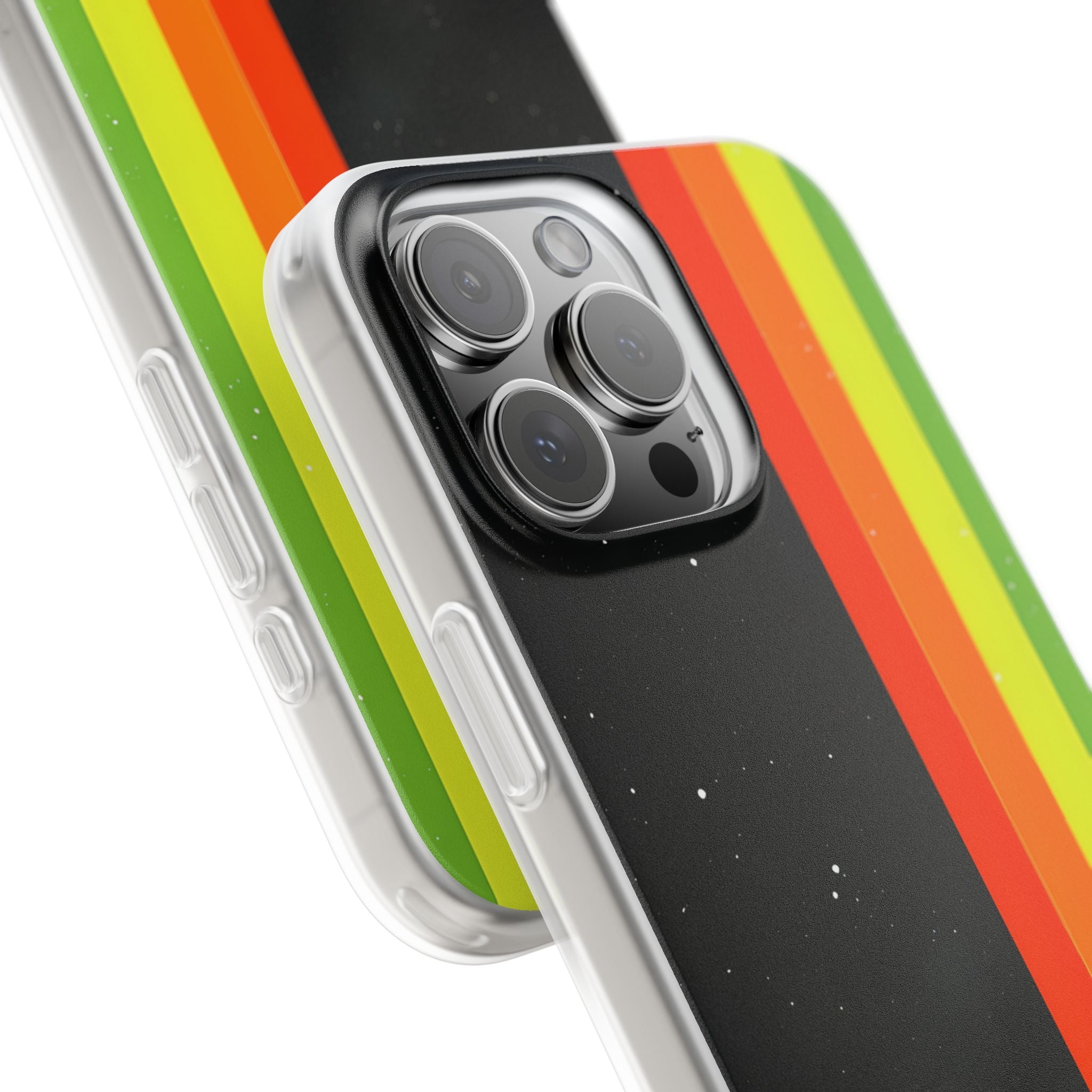 Taivaalliset raidat iPhone 16 Pro Max -pehmeä suojakotelo