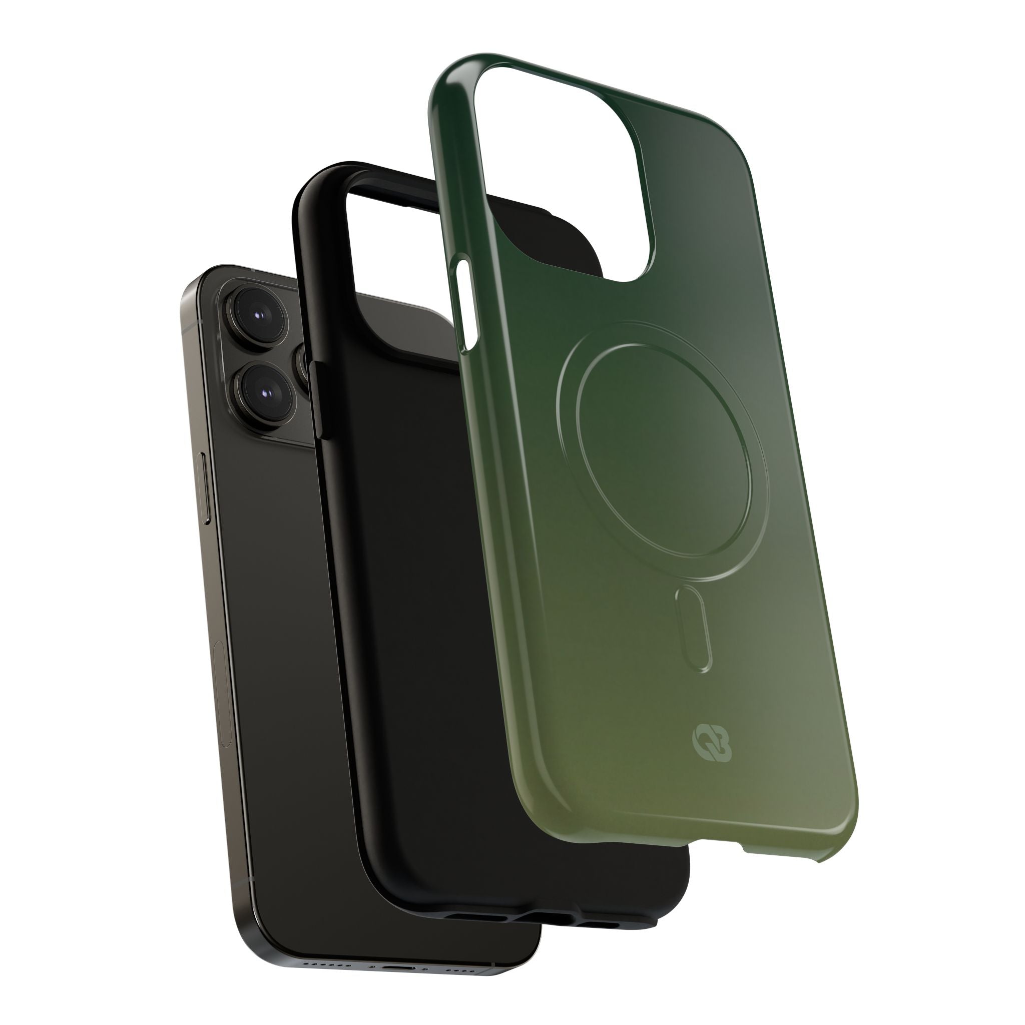 Green Tough 2.0 Magsafe Phone Case for iPhone - Shadow Moss Grain