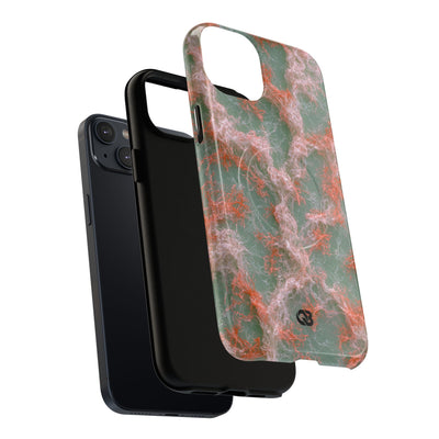 Coral Pixel Matrix · Tough 2.0 Magnetic Phone Case for iPhone · Green