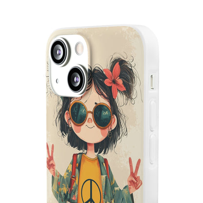 Peace Pigtails iPhone 13 mini Case - Soft