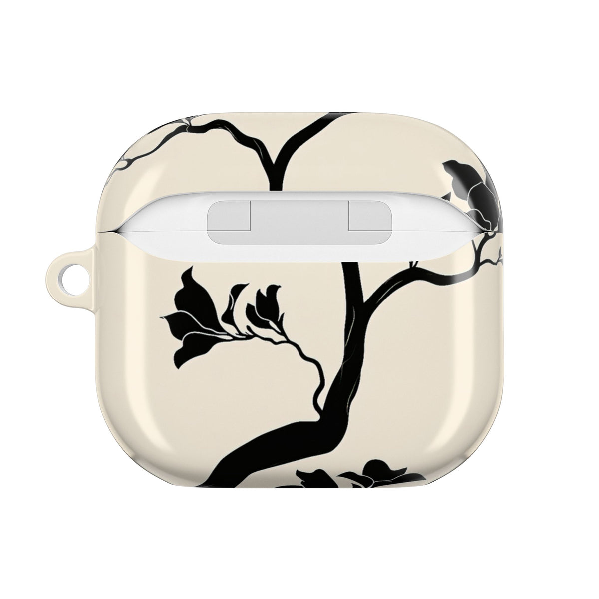 Ebony Magnolia · Hard Case for AirPods & AirPods Pro · Beige