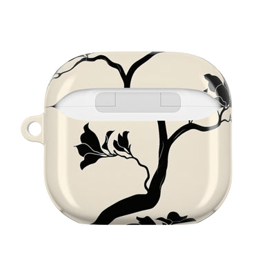 Ebony Magnolia · Hard Case for AirPods & AirPods Pro · Beige