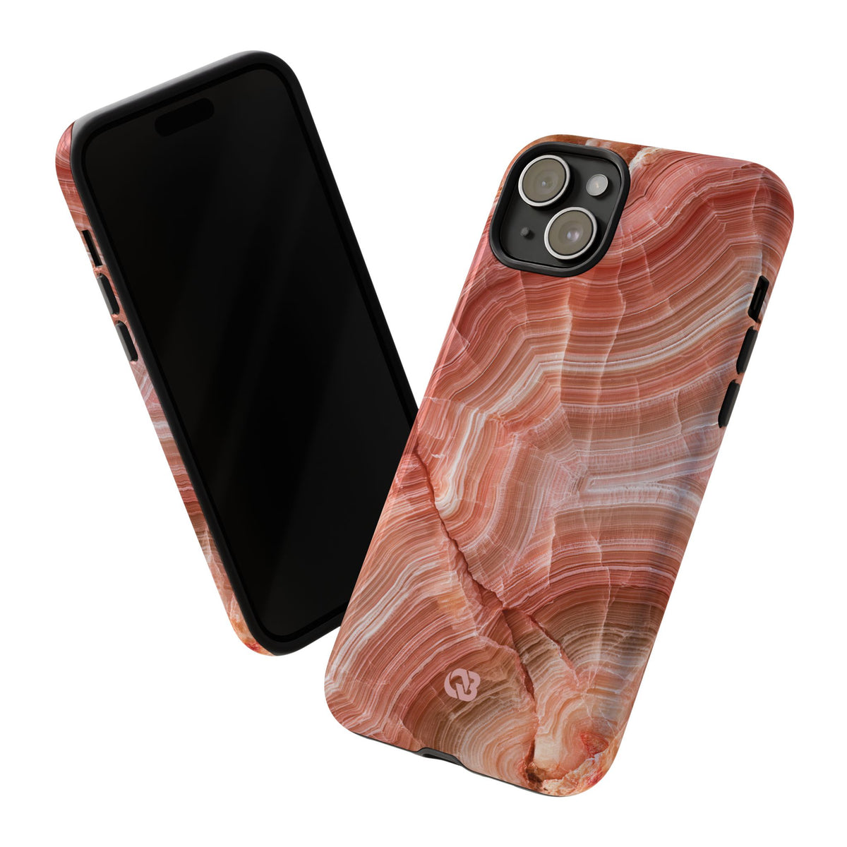 Blushing Rose Strata · Tough Phone Case for iPhone · Pink