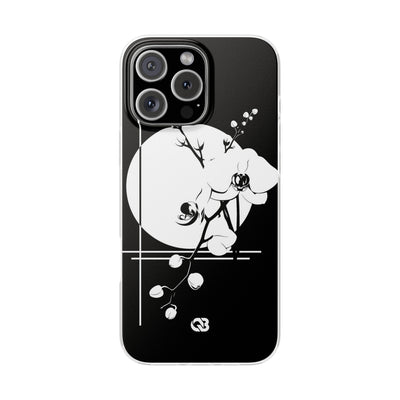 Black Lite Phone Case for iPhone - Lunar Orchid Grid
