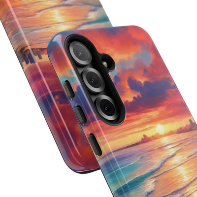 Crimson Shore Horizon · Tough Phone Case for Samsung