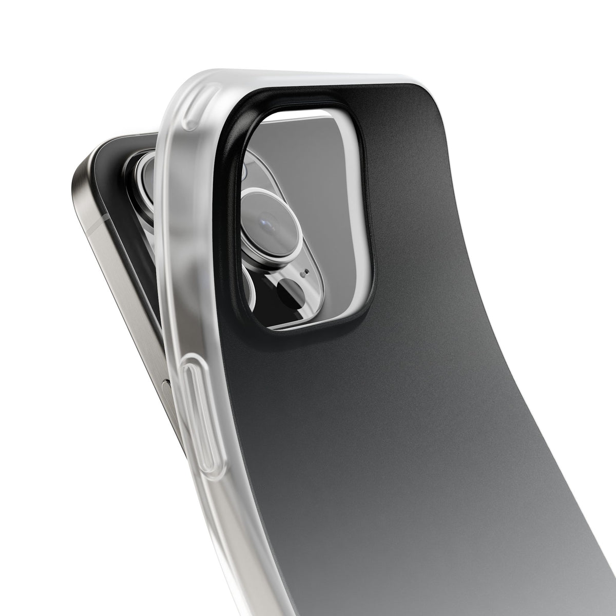 Noir Ombre Fade · Lite Phone Case for iPhone ·  Black