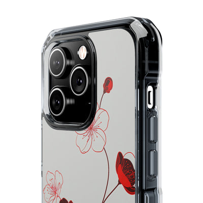 Red Impact MagSafe Phone Case for iPhone - Kyoto Ember Bloom