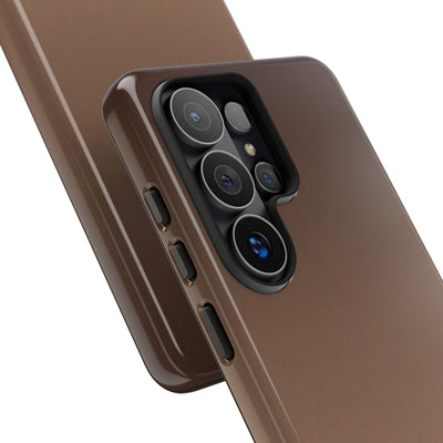 Brown Tough Phone Case for Samsung - Smoked Caramel Fade