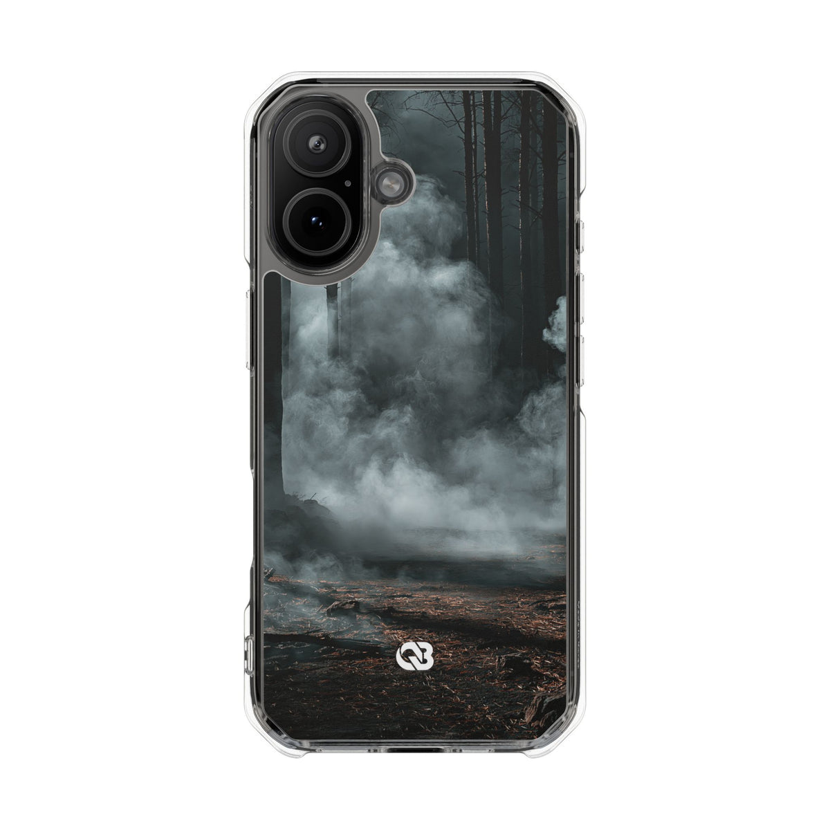 Shadowed Pine Mist · Clear Impact Magnetic Phone Case for iPhone ·  Black