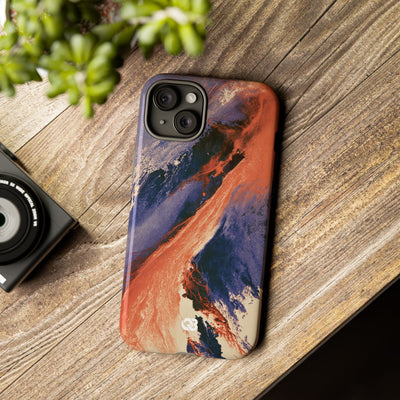 Solar Aura Drift · Tough Phone Case for iPhone · Orange