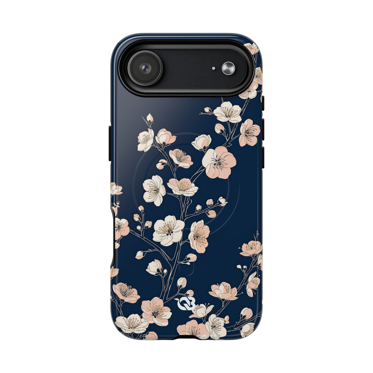 Midnight Plum Blossom · Tough 2.0 Magnetic Phone Case for iPhone · Blue
