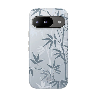 Blue Tough Phone Case for Google Pixel - Slate Bamboo Shadow