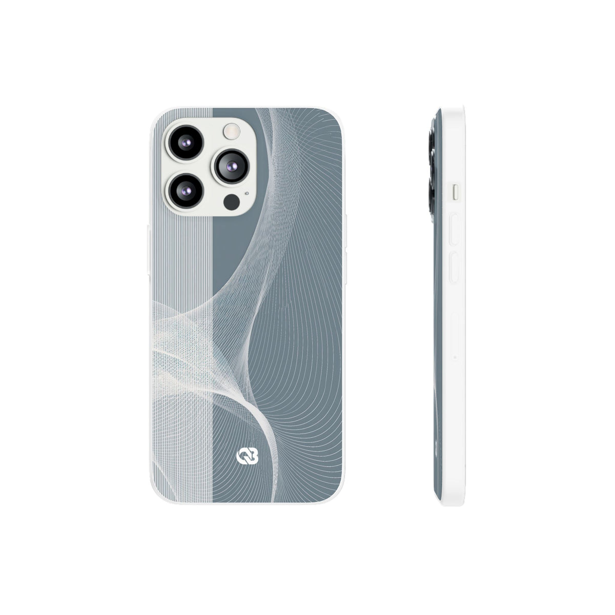 Slate Contour Drift · Lite Phone Case for iPhone ·  Grey