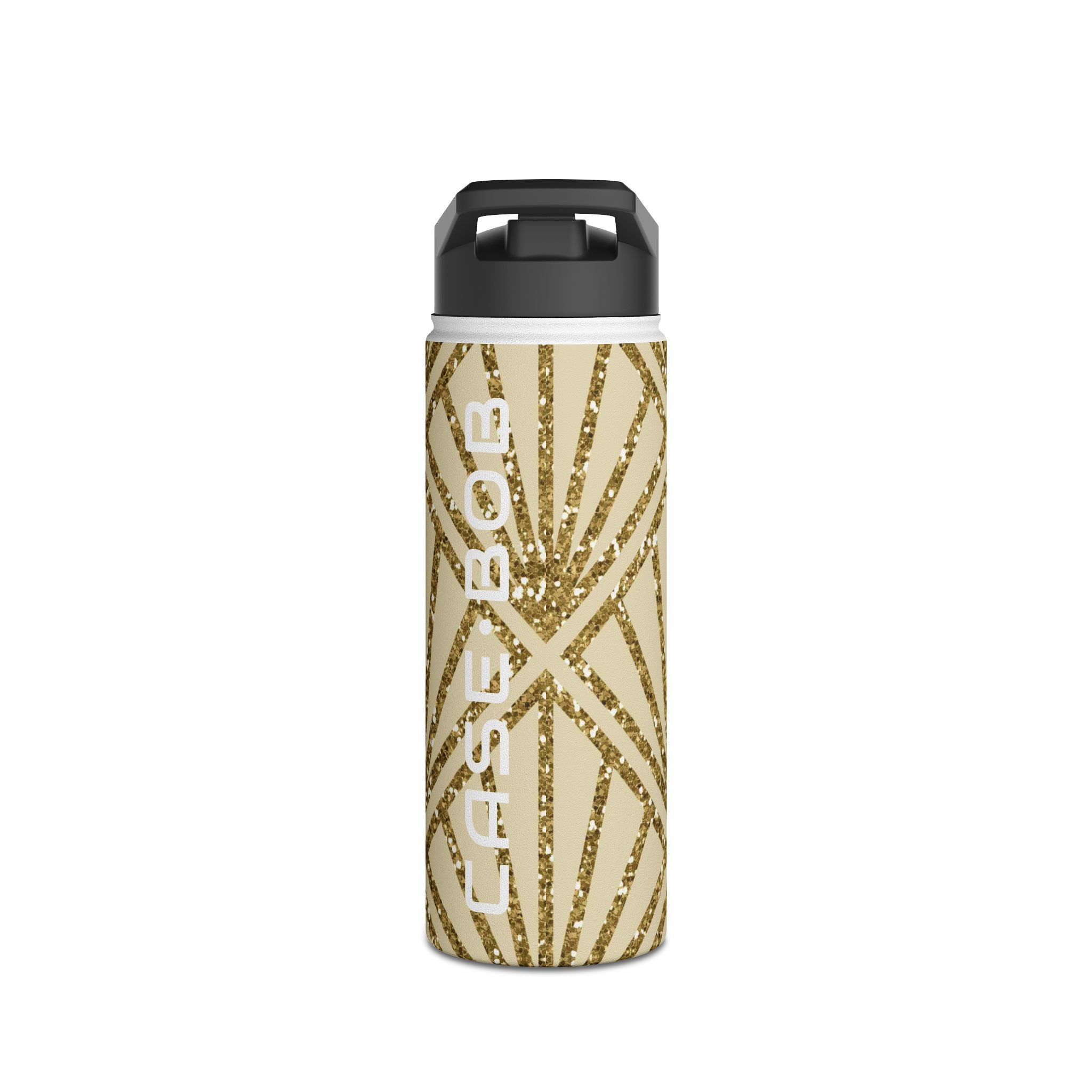 Golden Fan Sparkle - Stainless Steel Water Bottle