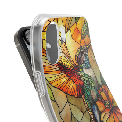 Amber Glass Hummingbird · Soft Phone Case for iPhone