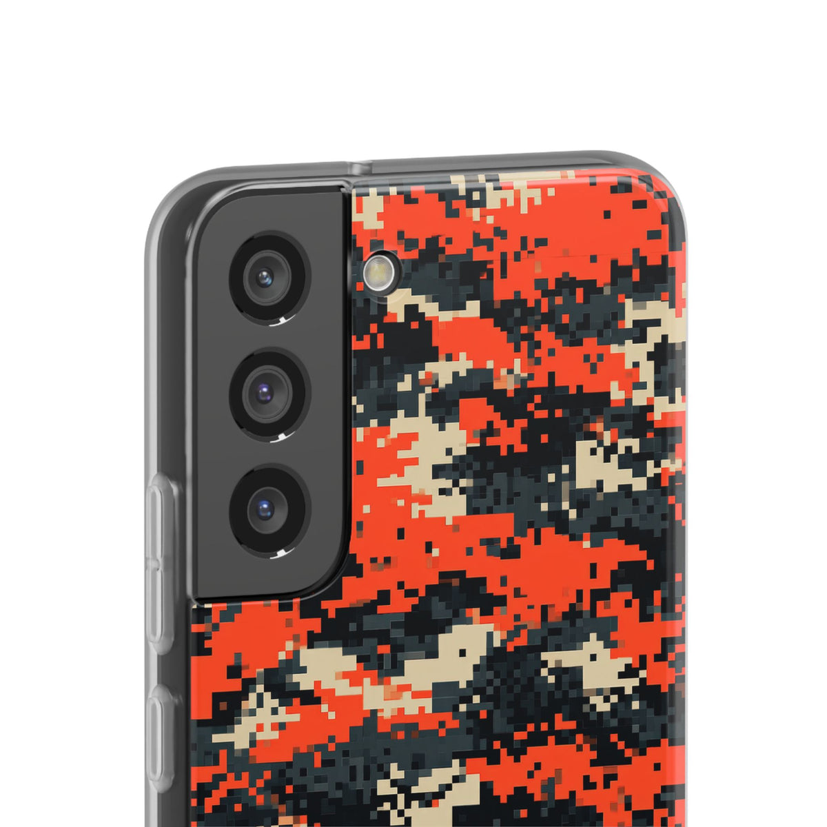 Signal Pixel Camo · Lite Phone Case for Samsung · Orange