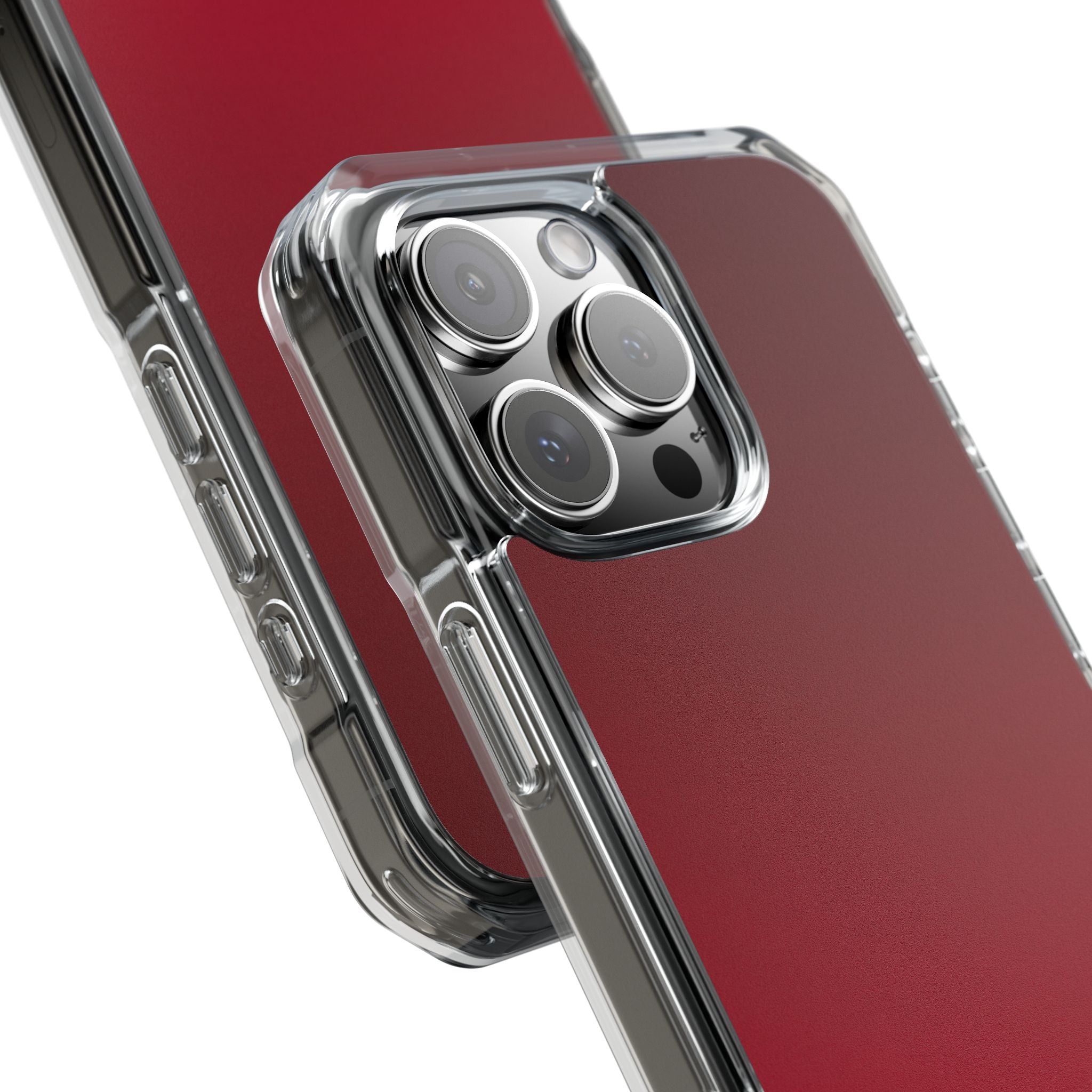 Red Impact MagSafe Phone Case for iPhone - Crimson Velvet Fade