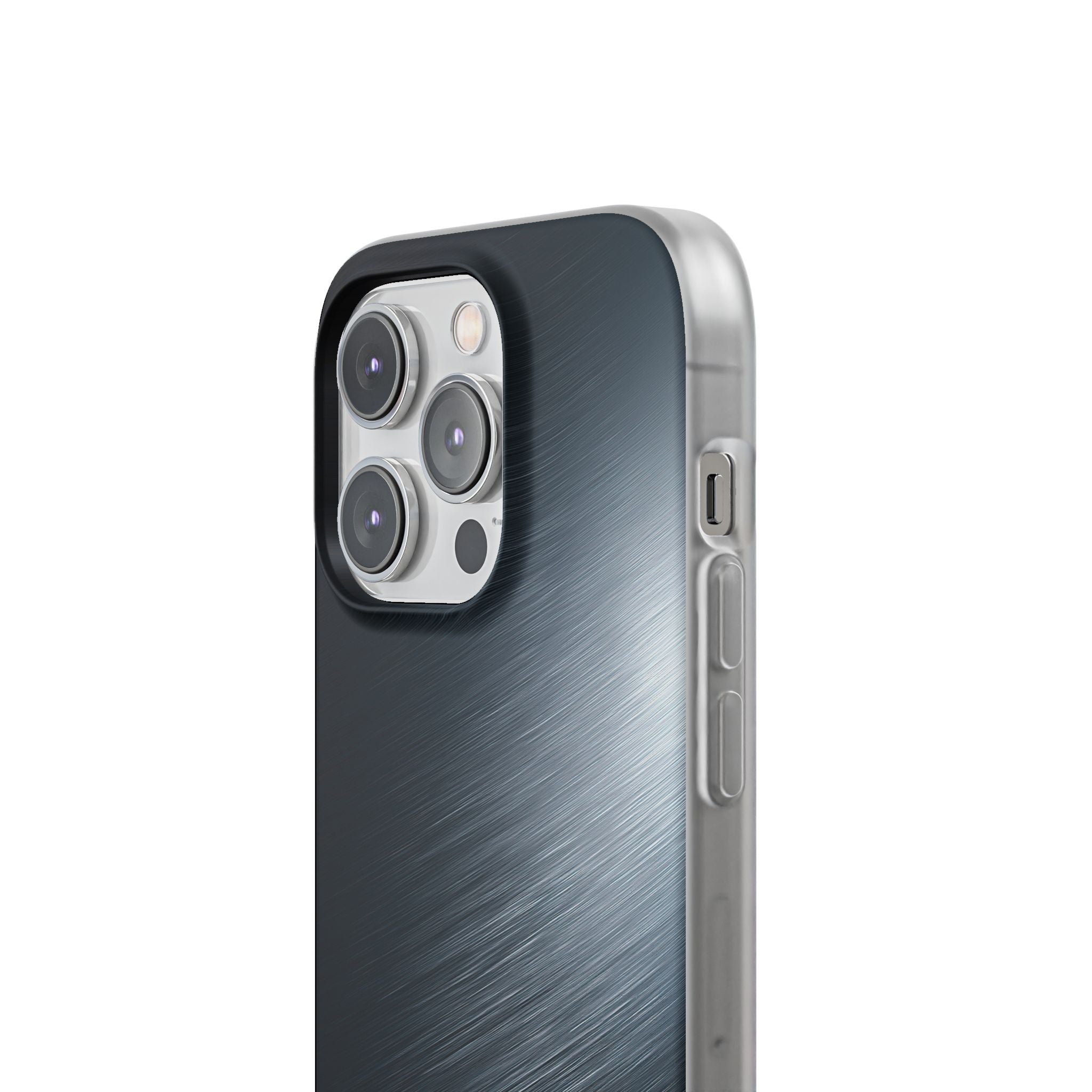 Grey Lite Phone Case for iPhone - Charcoal Brushed Steel