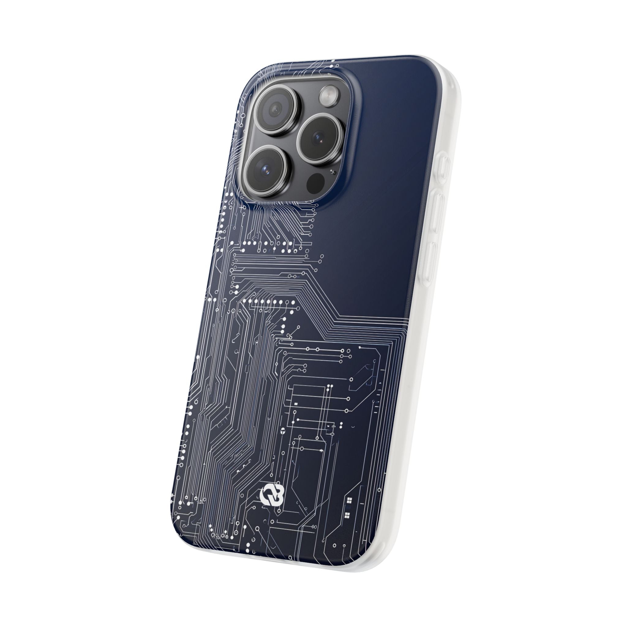 Blue Lite Phone Case for iPhone - Cobalt Data Stream