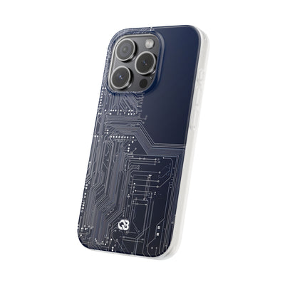 Blue Lite Phone Case for iPhone - Cobalt Data Stream