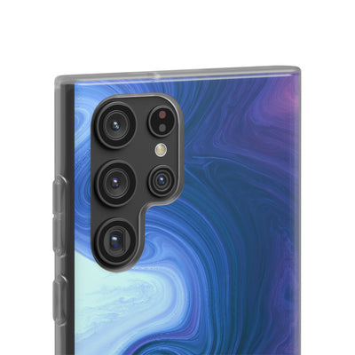 Azure Fluid Swirl · Lite Phone Case for Samsung · Blue