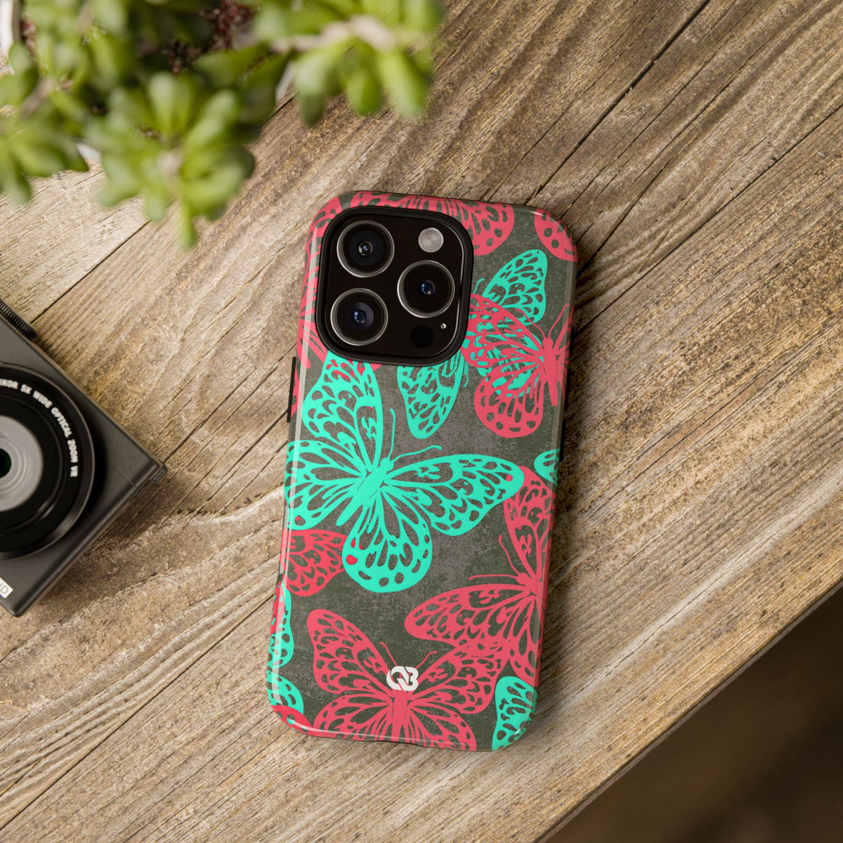 Electric Papillon · Tough Phone Case for iPhone · Pink