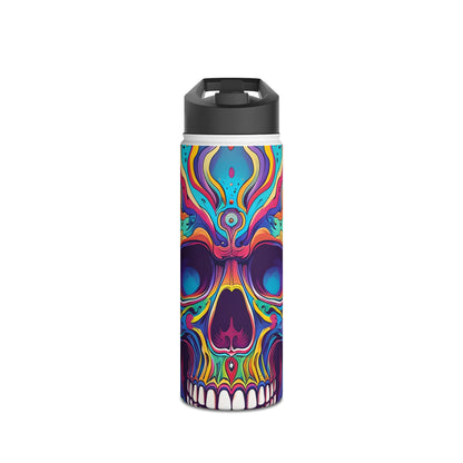 Psychedelic Skull - Stainless Steel Water Bottle