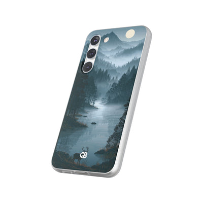 Silent Nordic Fjord · Lite Phone Case for Samsung · Blue
