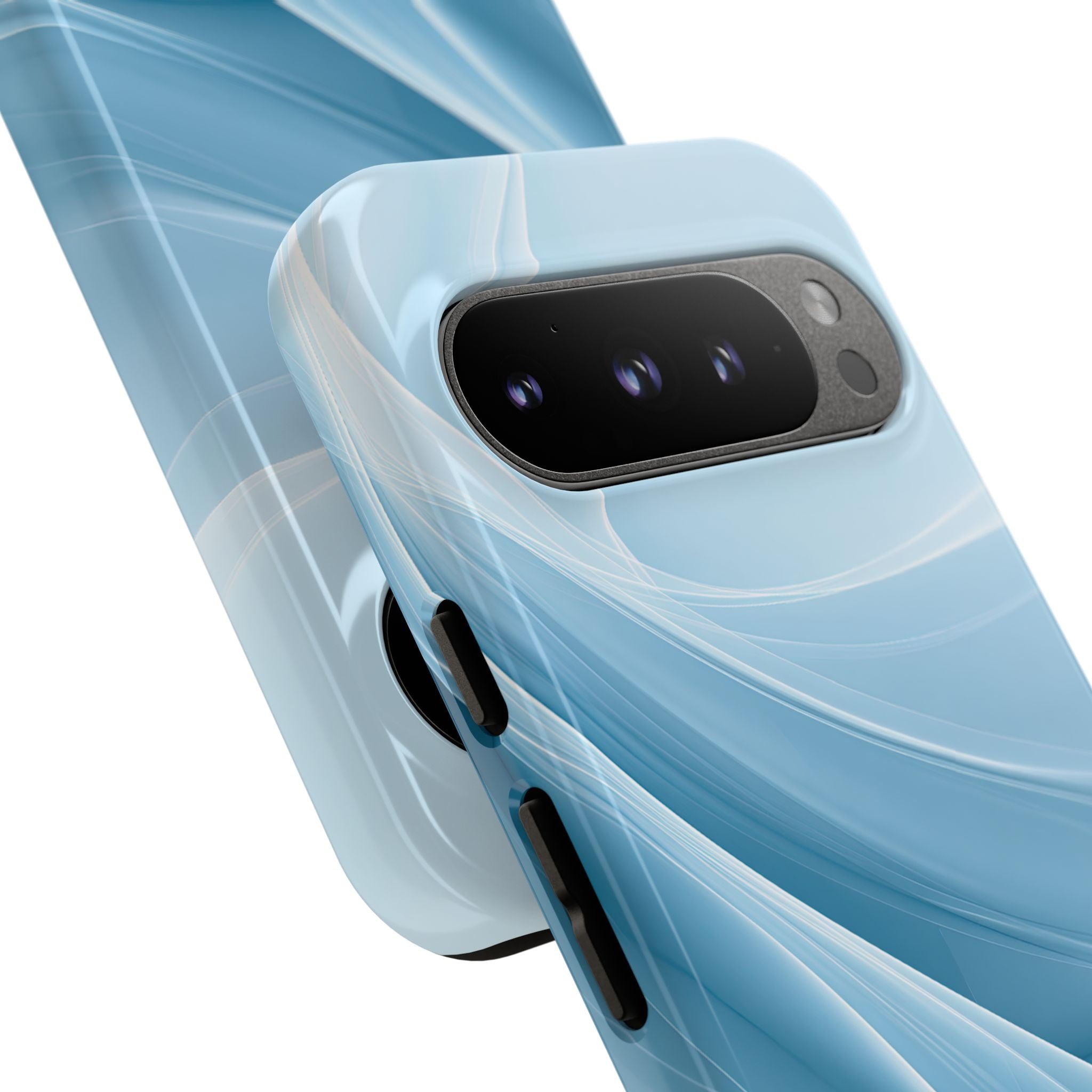 Blue Tough Phone Case for Google Pixel - Arctic Silk Drift