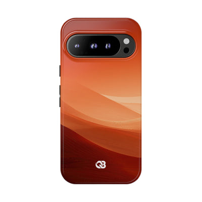 Terracotta Dune Ridges · Tough Phone Case for Pixel ·  Orange