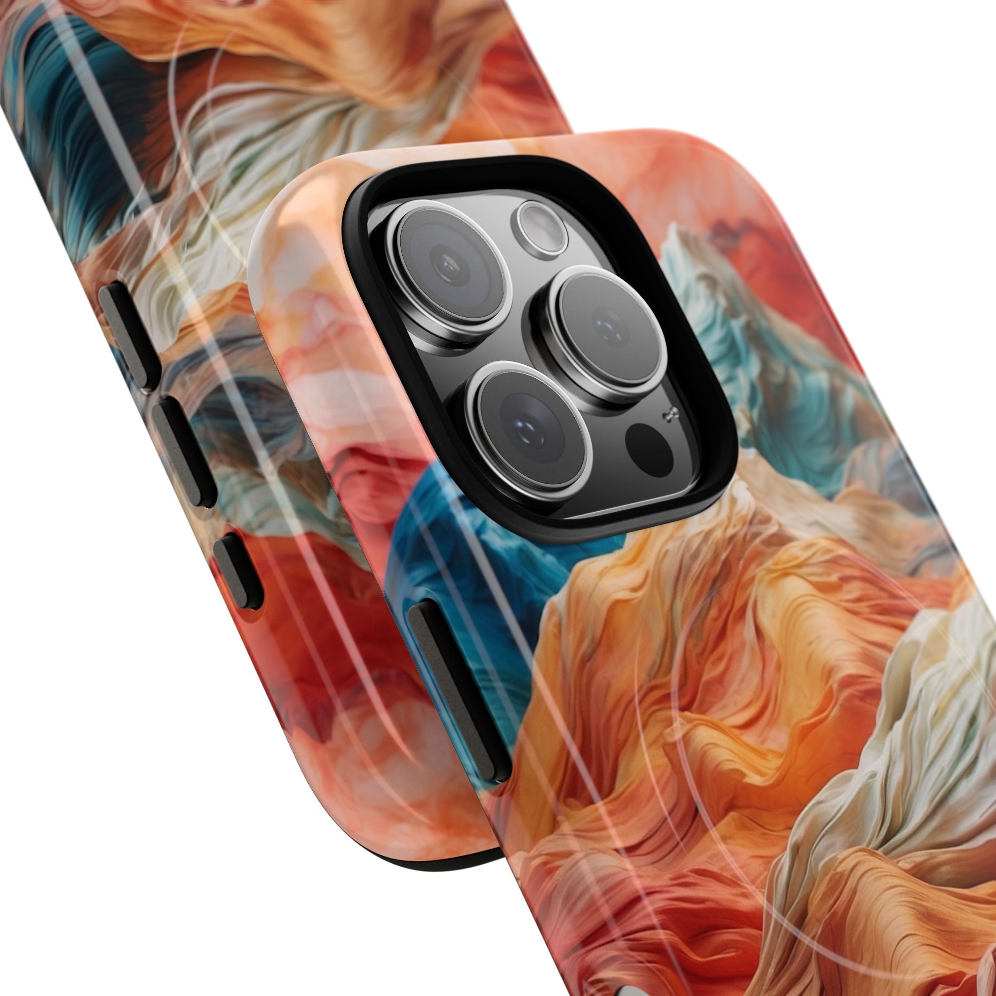 Fabric Peaks Cream iPhone 16 Pro Case - Tough+