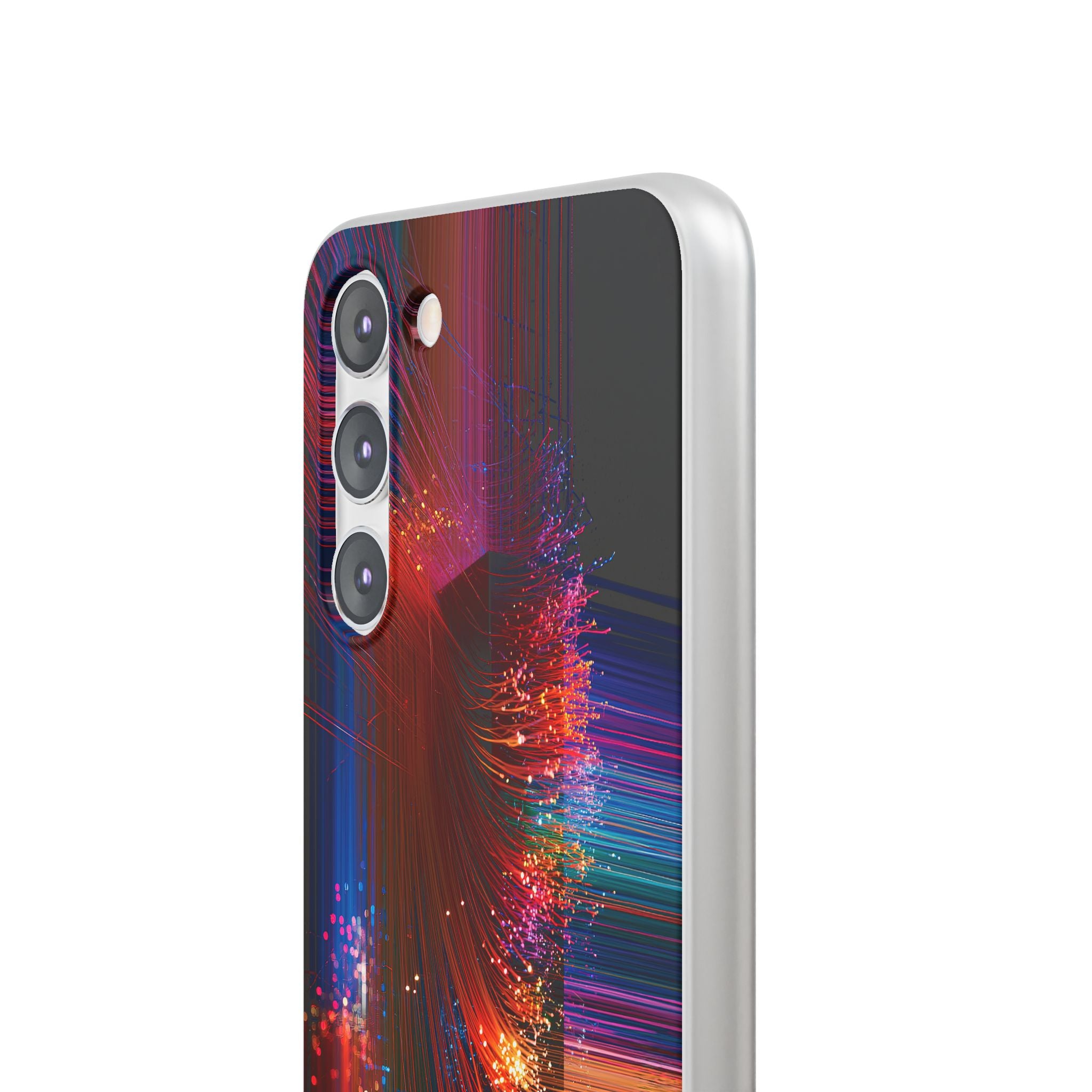 Black Lite Phone Case for Samsung - Cyber Optic Streak