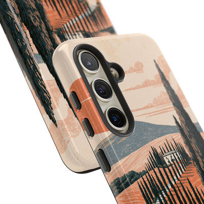 Orange Tough Phone Case for Samsung - Terracotta Ridge Trail