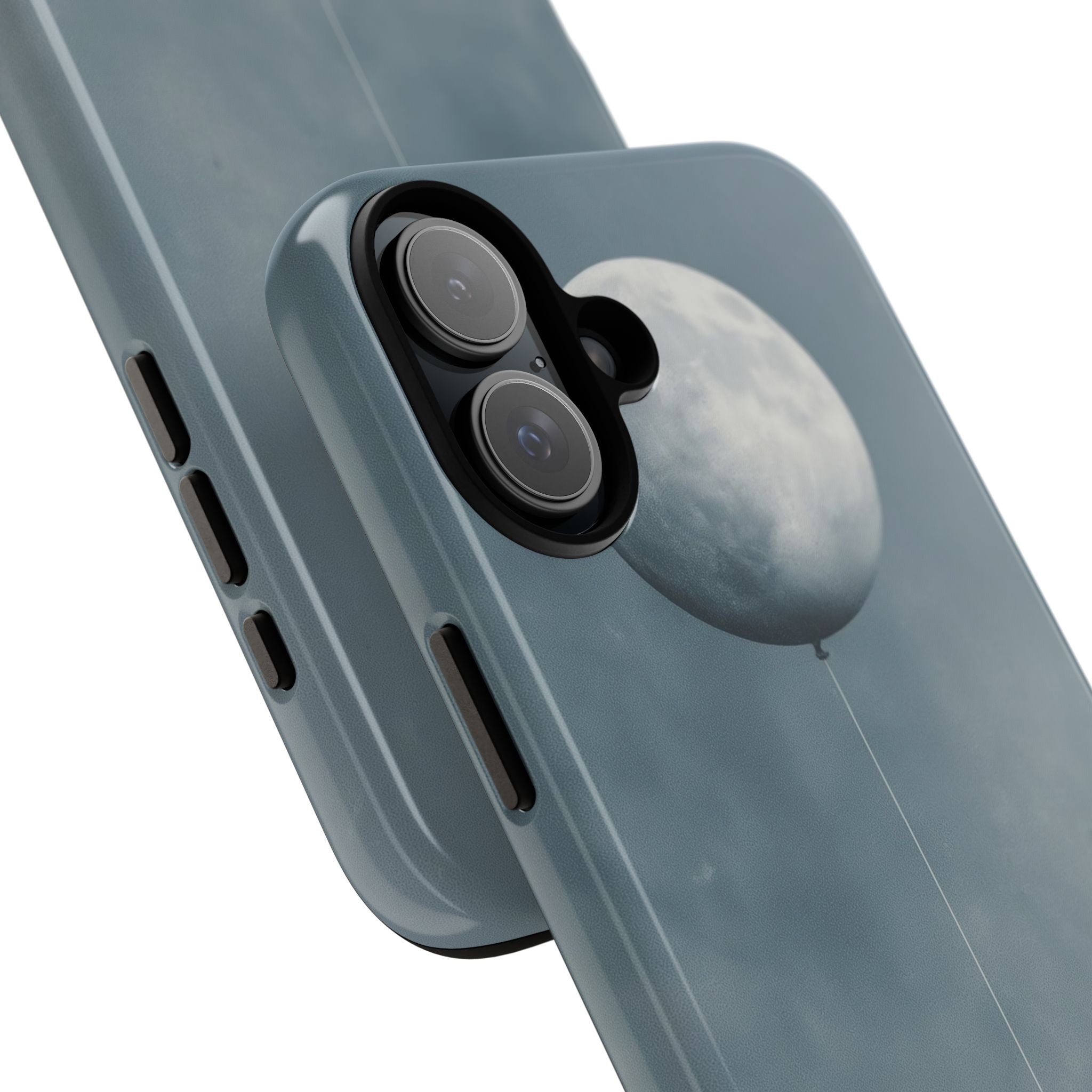 Moon Balloon Gray iPhone 16 Plus Case - Tough