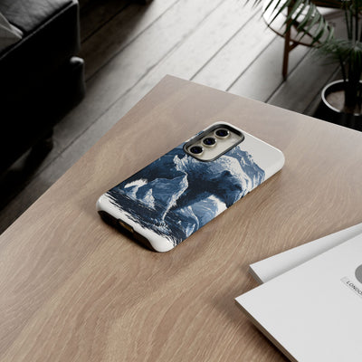 Fjord Summit Bear · Tough Phone Case for Samsung · Blue