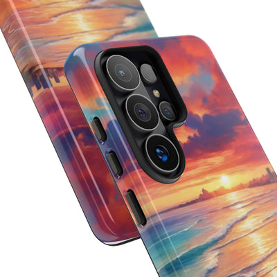Crimson Shore Horizon · Tough Phone Case for Samsung