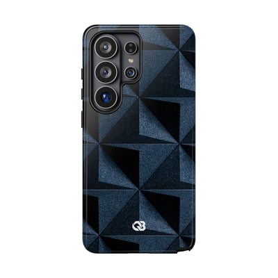 Blue Tough Phone Case for Samsung - Indigo Basalt Facets