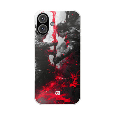 Shattered Crimson Duel · Soft Capa para iPhone
