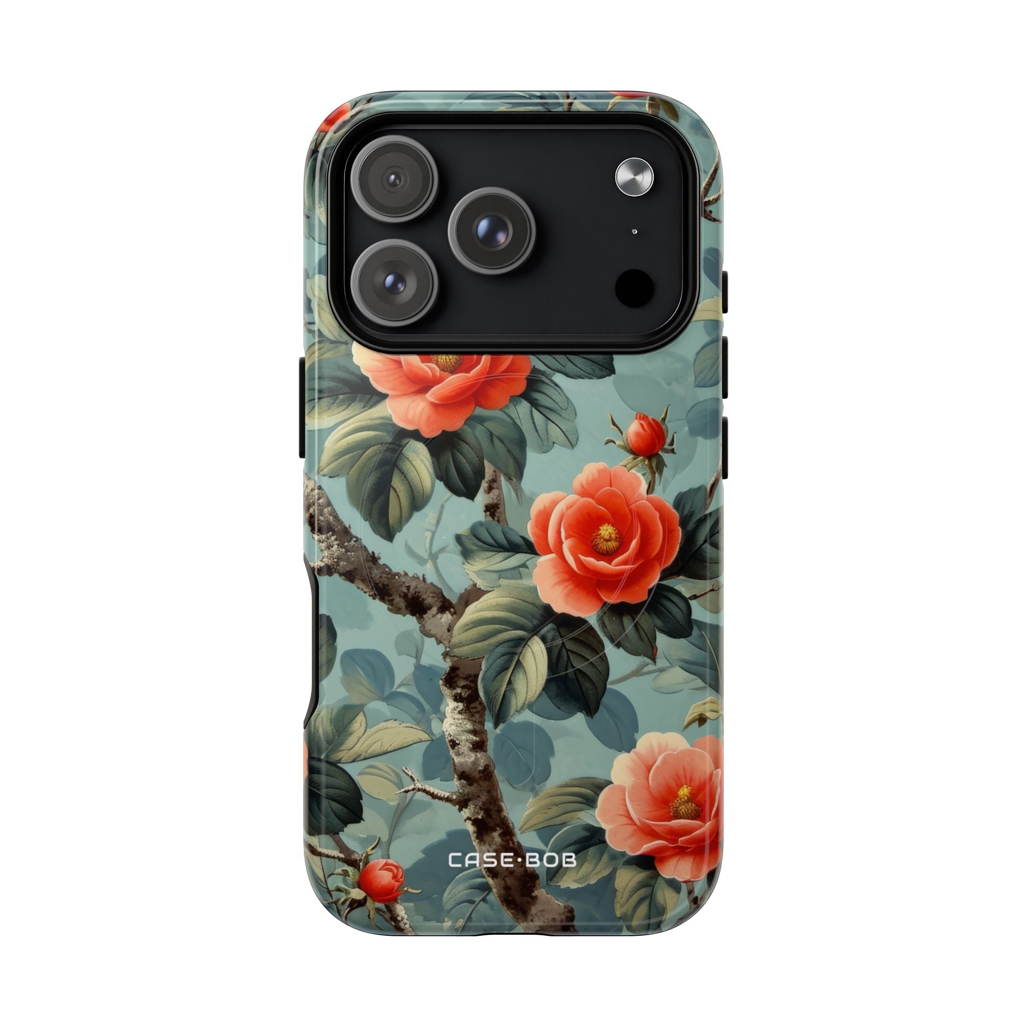 Coral Bloom iPhone 17 Pro Case - Tough+ - CASE•BOB
